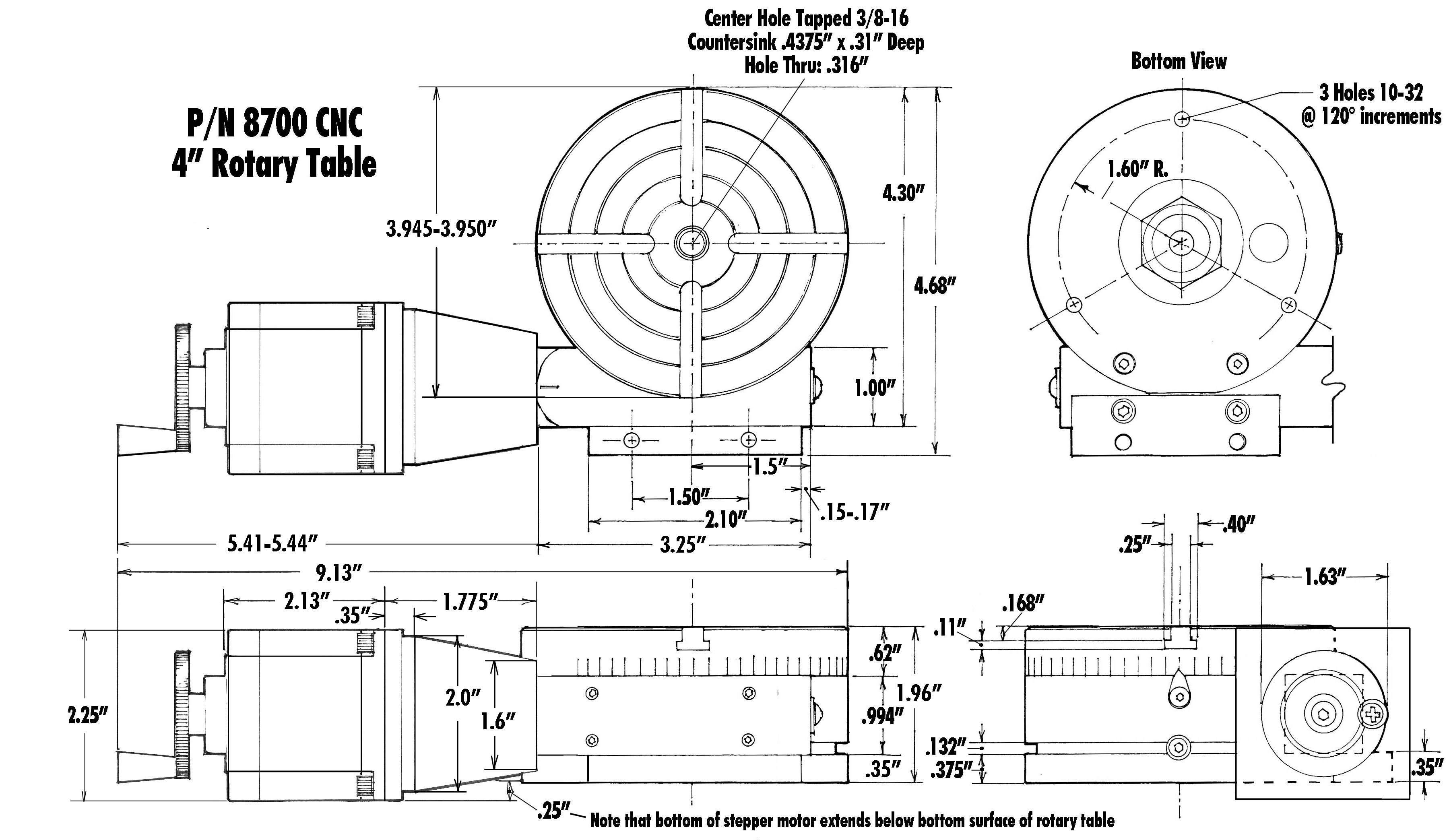 cnc rotary table drawing machine tailstock angle right